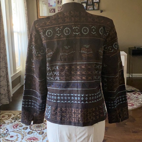 Coldwater Creek Embroidered Jacket - Picture 2 of 6